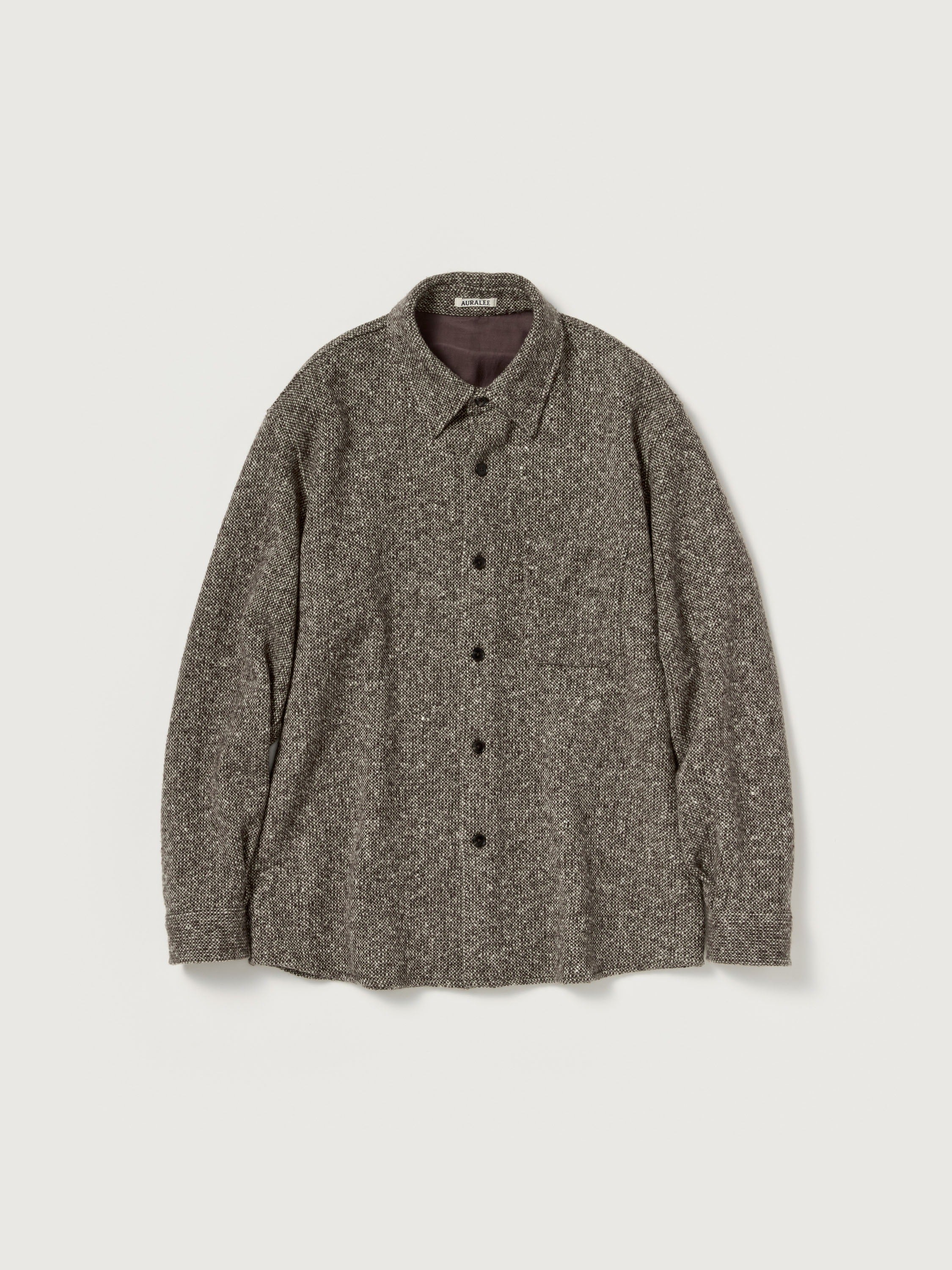 AURALEE 26AW HOMESPUN TWEED SHIRT BLOUSON